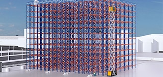 Racking is the main component of a clad rack warehouse Racking is the main component of a clad rack warehouse