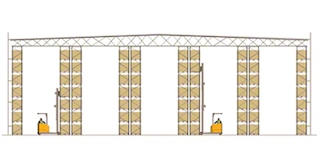 Pallet racking offers direct access to each pallet