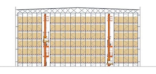 The Automated Pallet Shuttle optimises available space in a rack supported building