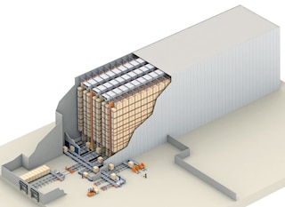 A rack supported building is an ideal solution for cold storage and freezer warehouses