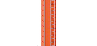 Masts constitute the main axis of the pallet stacker crane