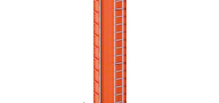 Masts constitute the main axis of the pallet stacker crane