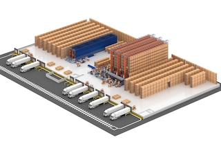 Pallet stacker cranes can be combined with conventional storage systems