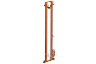 The SCX twin-mast stacker crane can work with double-deep racking