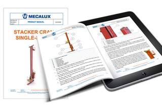 User and product manuals facilitate the operation of Mecalux systems