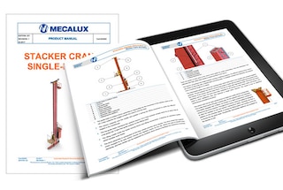 User and product manuals facilitate the operation of Mecalux systems