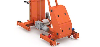 Electrical cabinet of an automated trilateral stacker crane