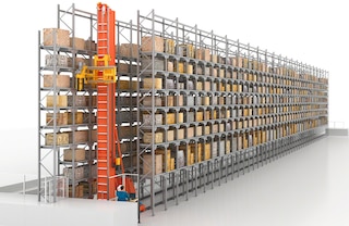 Mecalux has designed specific variants of the automated stacker crane (for museums, for example)