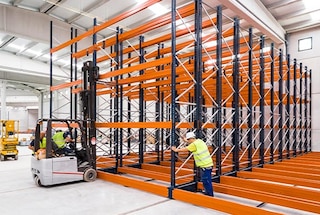 The warehouse relocation service moves storage systems to a different site