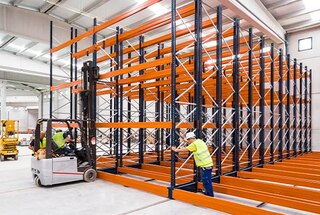 The warehouse relocation service moves storage systems to a different site