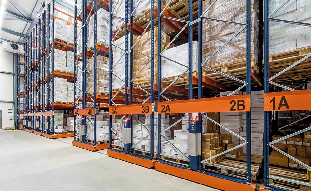 The Movirack system adapts to the particular features of any warehouse