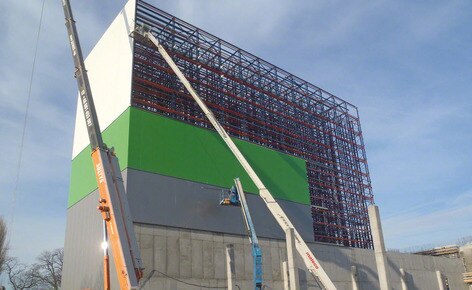 Success story of the Takeda clad-rack warehouse